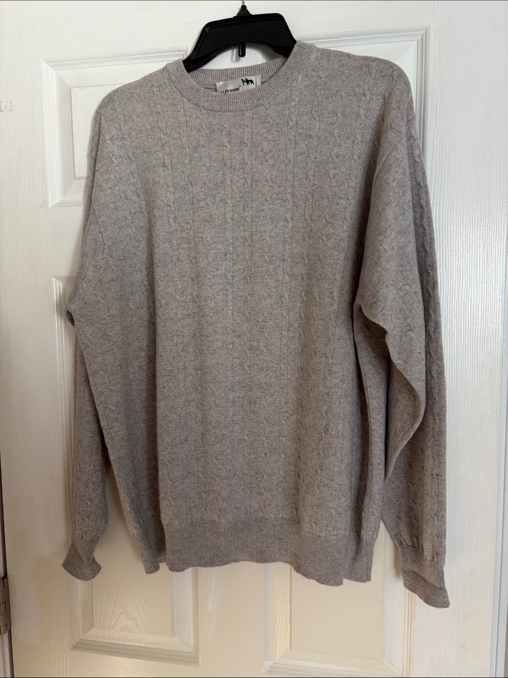 I Levrieri cashmere/silk blend men’s sweater gray size medium